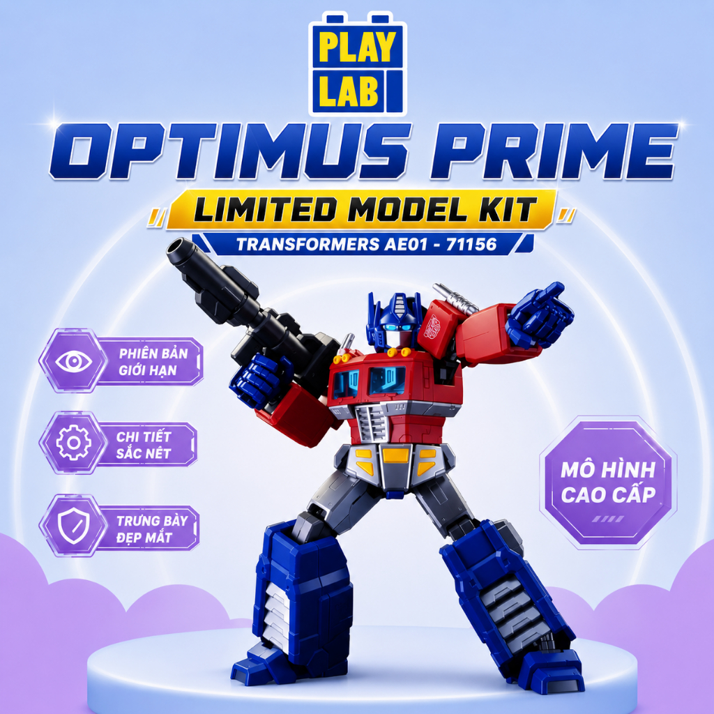 Blokees Figures -  Transformers  (Limited Model Kit)  71156-Transformers AE01 - G1 Optimus Prime