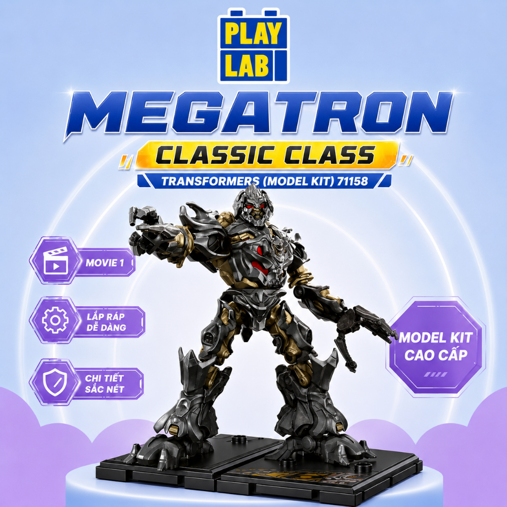 [NEW CÓ SẴN] Blokees Figures -Model Kit 71158 - Classic Class(CC) 10-Movie 1 Movie 1 Megatron