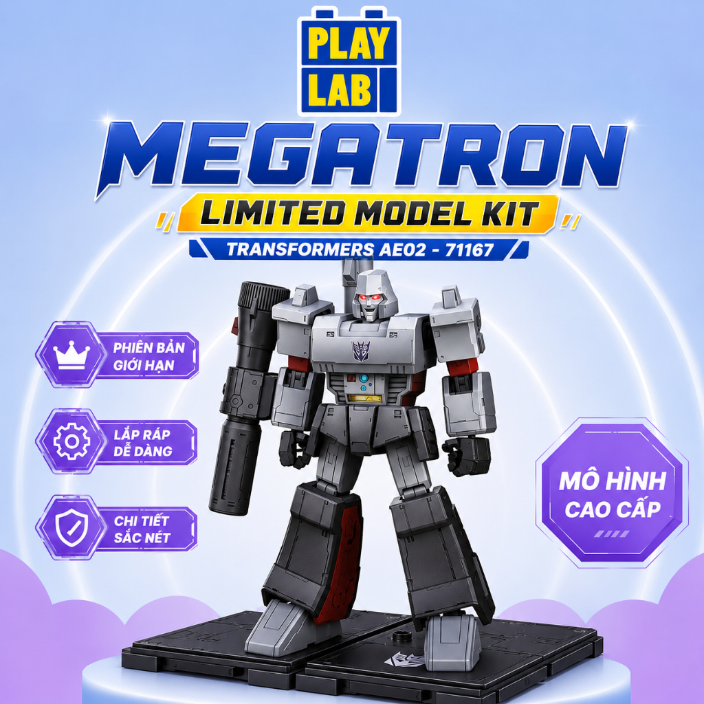 [NEW CÓ SẴN] Blokees Figures -Limited Model Kit 71167-Transformers AE02 - G1 Megatron