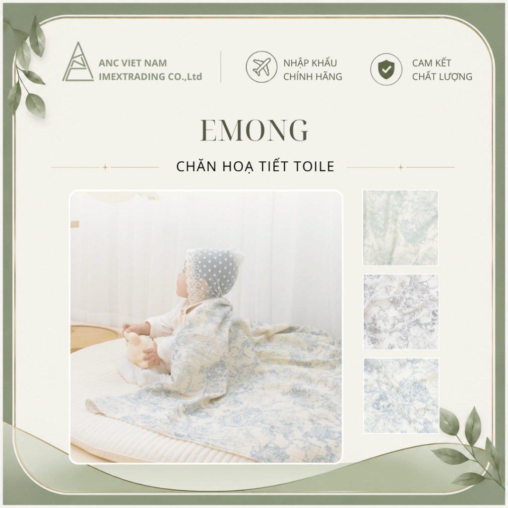 Chăn họa tiết Toile Emong Blanket