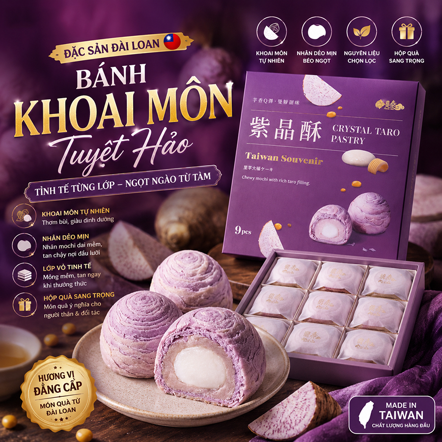 Bánh Khoai Môn Nghìn Lớp Đài Loan
