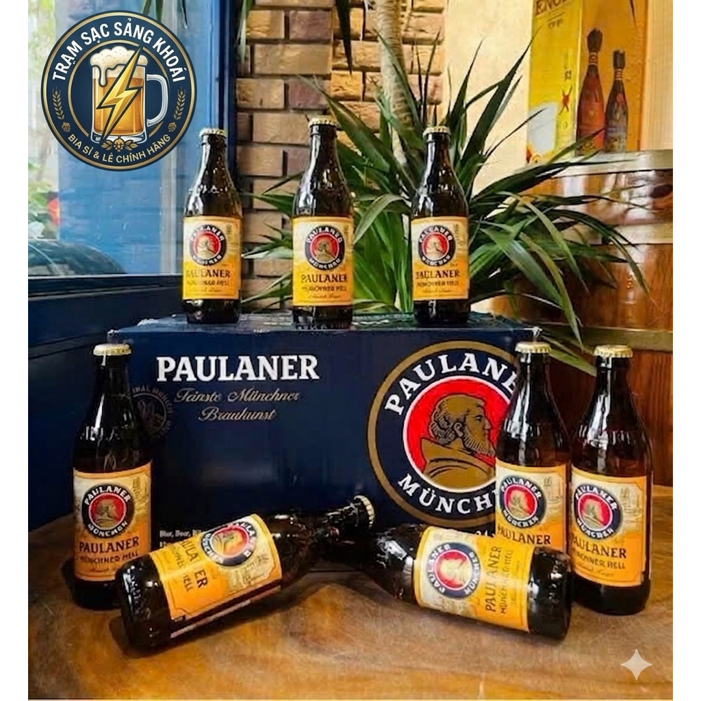 [NHẬP KHẨU ĐỨC] Bia Paulaner Münchner Hell - Hương Vị Bia Đức Truyền Thống - Thùng 24 chai