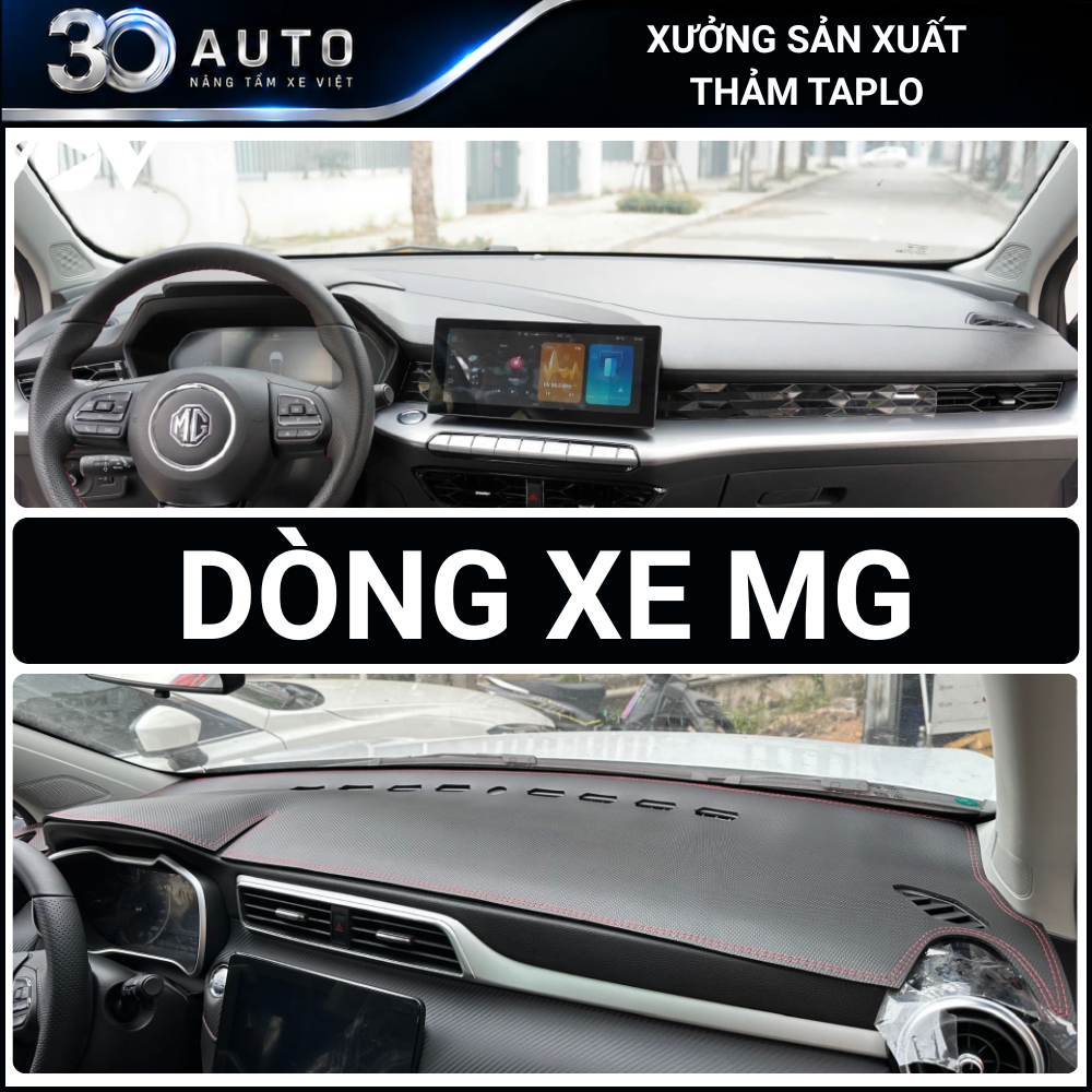 Thảm Taplo Nhung Tuyết MG5, MG ZS, MG HS, Thảm Phủ Taplo Cao Cấp 4 Màu Chuẩn Form, Dày Dặn, Chống Nó