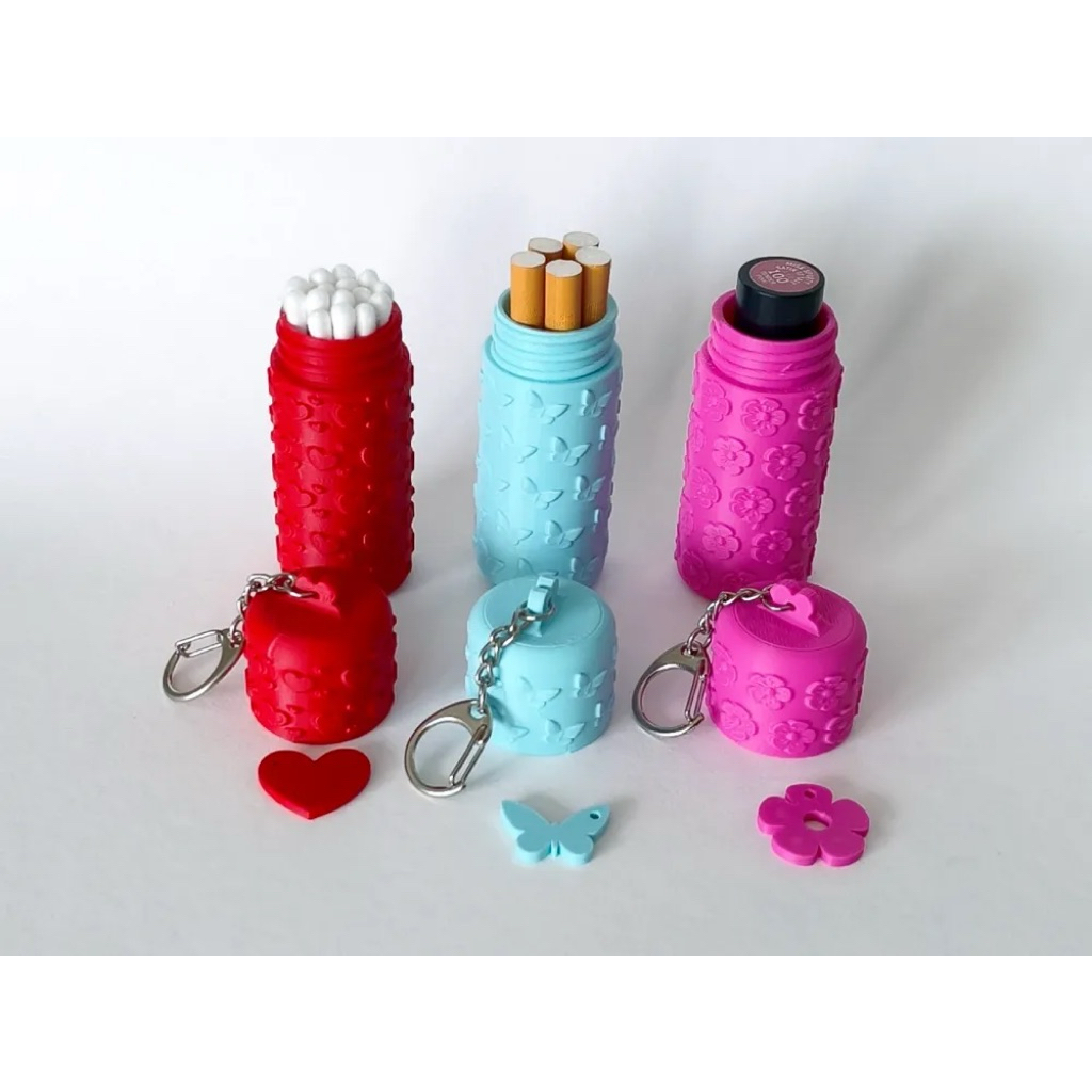 Móc khoá để son, thuốc lá vật dụng cá nhân | lipstick keychain