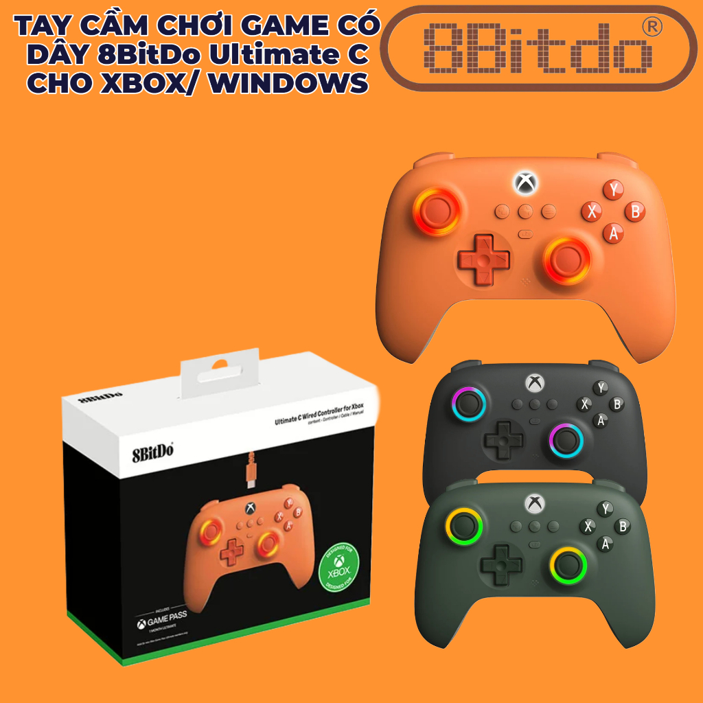 Tay Cầm Chơi Game Có Dây 8bitdo Ultimate C Cho Xbox và Windows