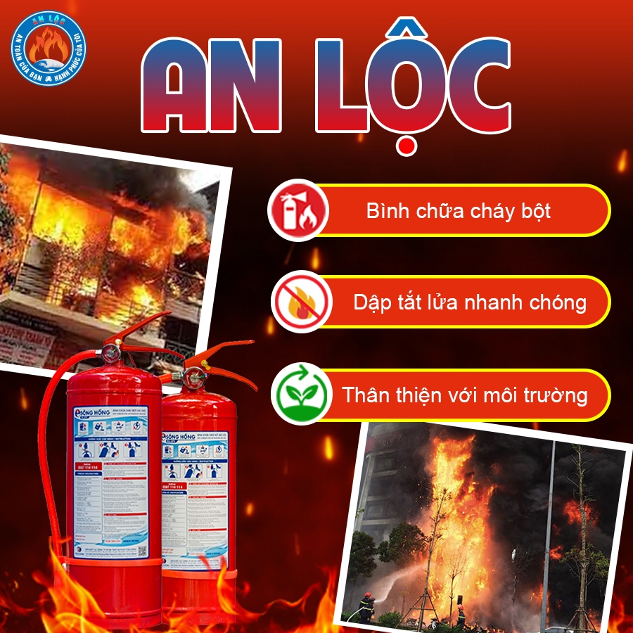 Bình chữa cháy Sông Hồng , Bình bột 8kg ABC – SH.AP8