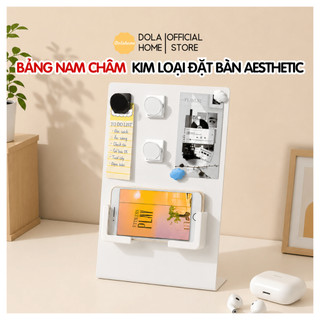 Bảng Từ Tính Kim Loại Dola Home – Nhỏ Gọn, Ghi Chú Viết Xoá Dễ, Decor Góc Làm Việc Aesthetic