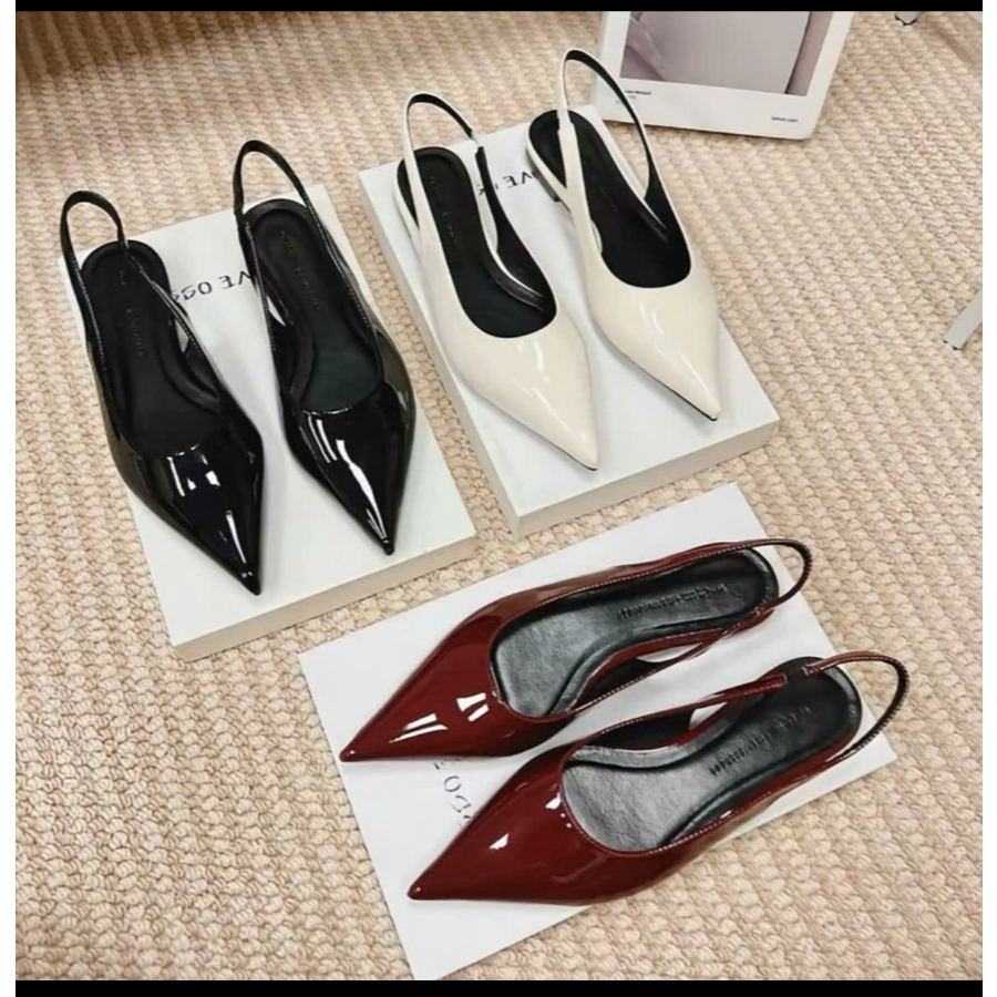 Windy'shoes - Giày Sandal nữ mũi nhọn nơ ngang đế bệt mã SD-0360 | BigBuy360 - bigbuy360.vn
