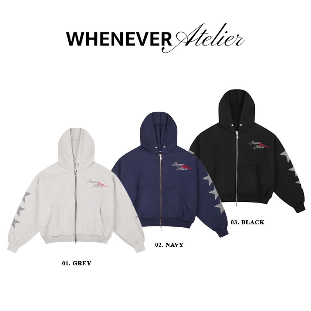 Áo Hoodie Whenever Super Star Hoodie Form Boxy Unisex