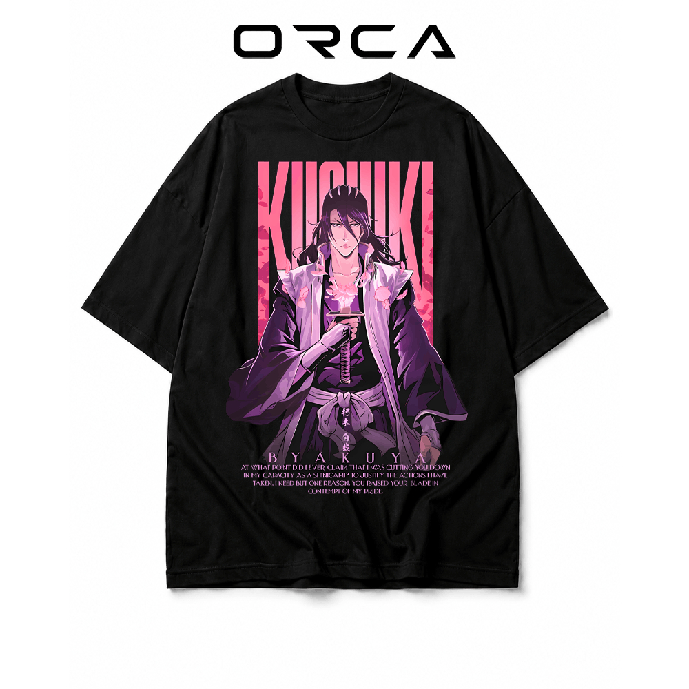 Áo thun Orca in hình Byakuya Kuchiki Bleach - Vải Cotton cao cấp - ORCA466