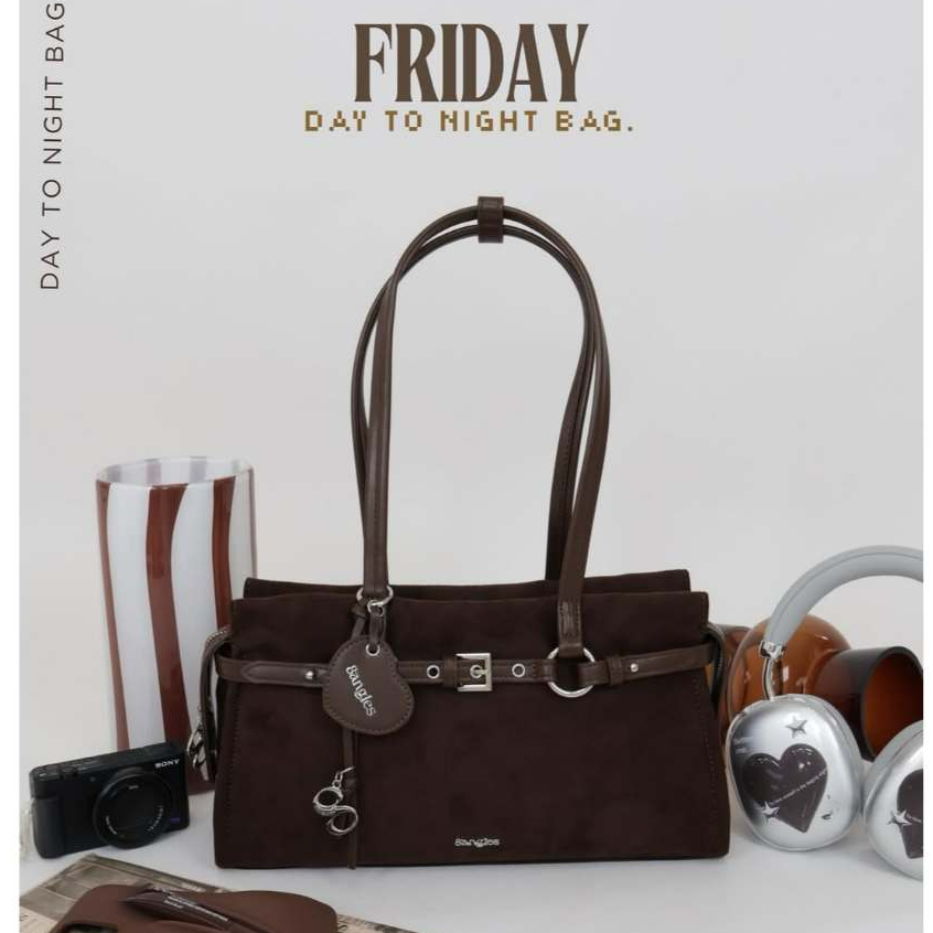 [SẴN] Túi Đeo Vai 8angles Friday Túi Xách 12.5 inch Phong Cách Nữ Sinh Siêu Xinh Đi Học Đi Làm