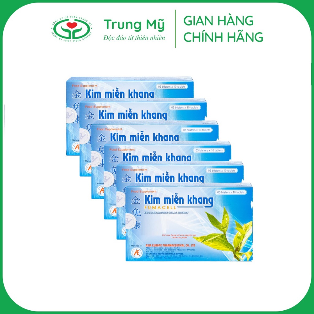 [Chính hãng] Combo 6 Kim Miễn Khang hộp 30 viên - giúp hỗ trợ điều trị vảy nến, lupus ban đỏ