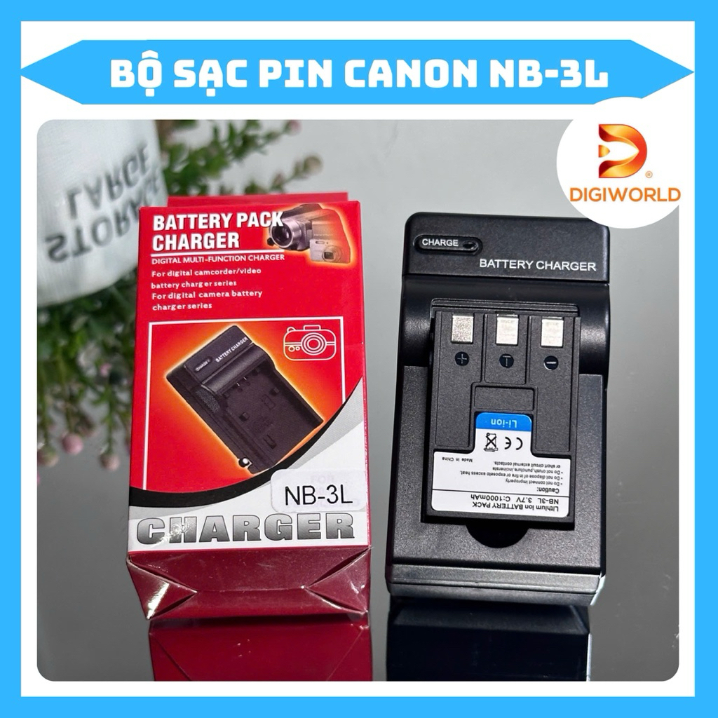 Bộ Sạc Pin Canon NB-3L ( Bộ Sạc Pin thay thế ) dùng cho IXY 30, IXY 600, IXY 700, IXY L, IXY L2, IXU