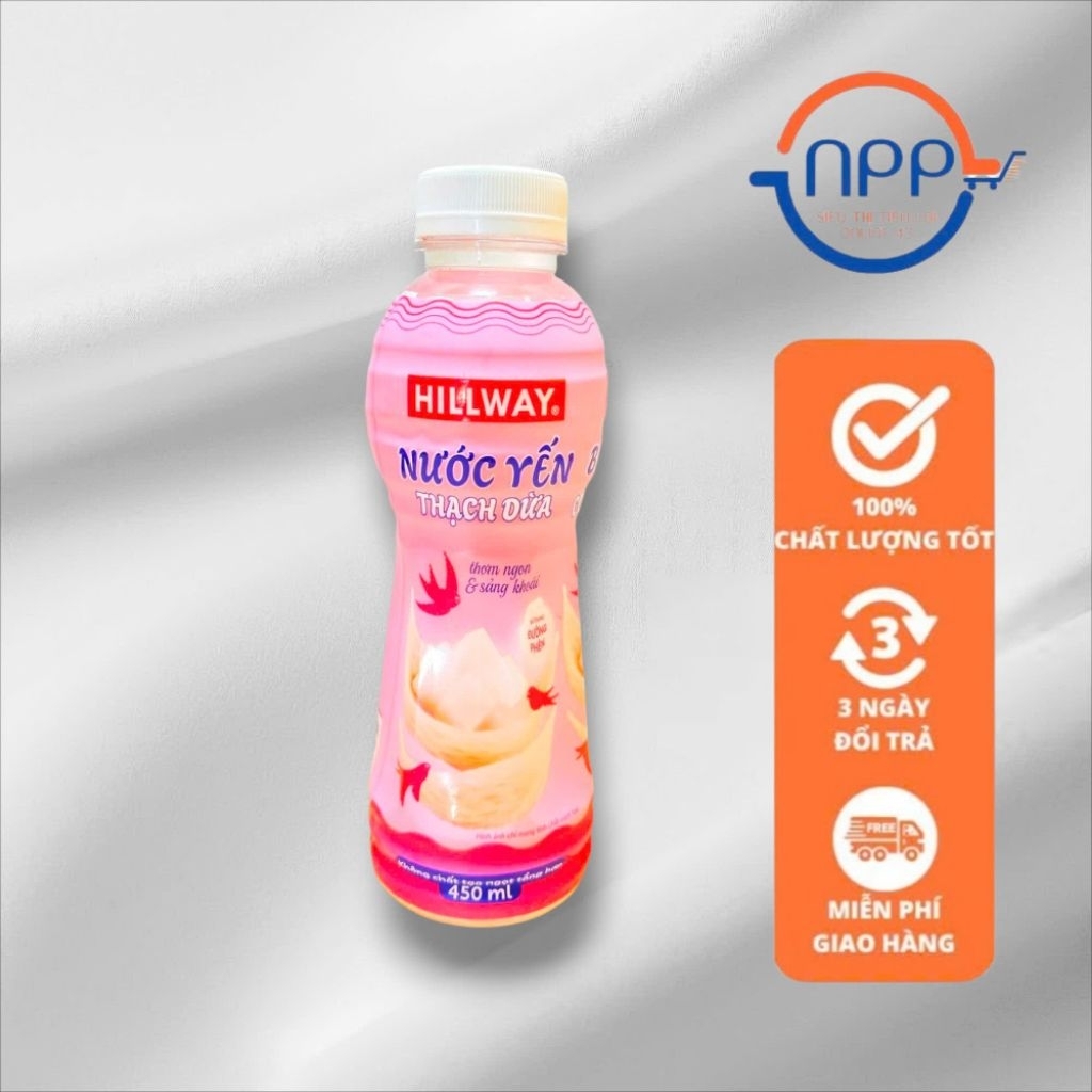 Nước Yến Thạch Dừa Hillway chai 450ml