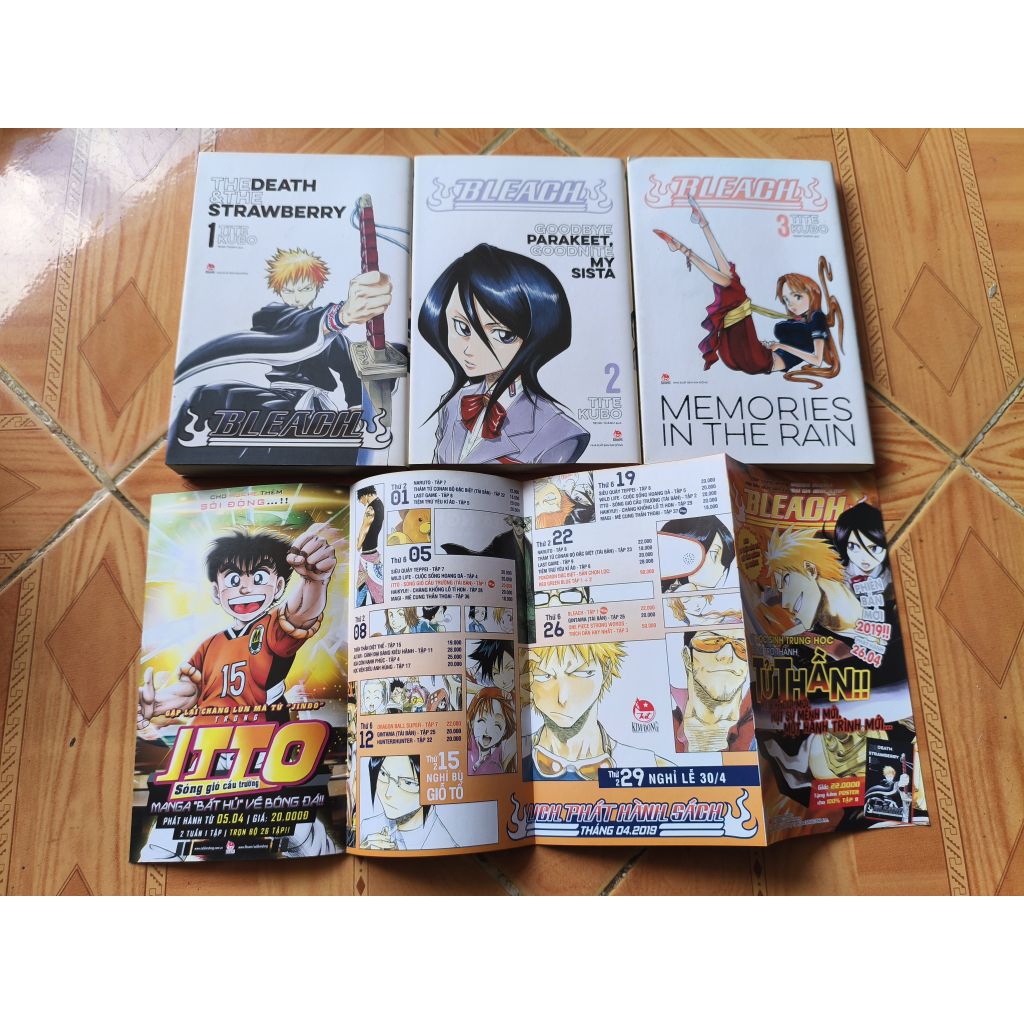 Bleach 1-2-3 kèm lịch phát hành Bleach