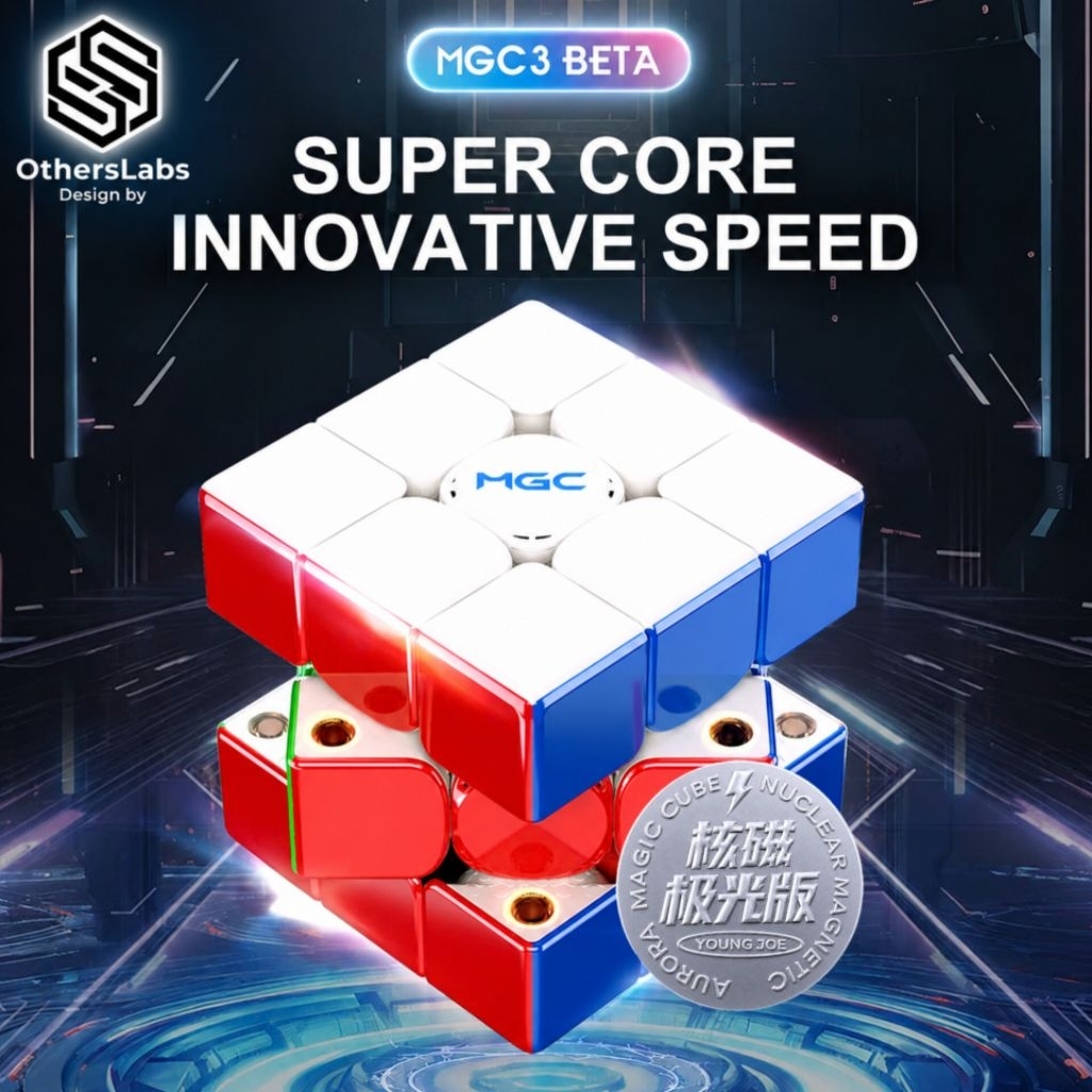 Rubik YJ MGC Beta bản Aurora 8M Mag-Core UV | Bản Spring Mag-Core UV Version.