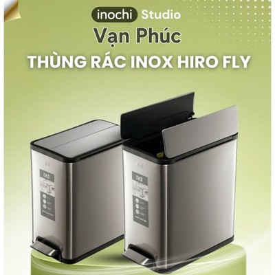 Thùng rác cảm ứng  Hiro Phantom 20L ,dùng pin dễ lắp ráp và sử dụng