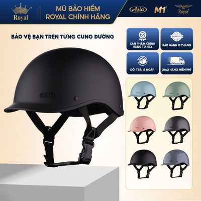 Mũ bảo hiểm nửa đầu Asia A09 Cá Heo nam nữ đi xe máy chính hãng, bảo hành 12 tháng tại NSX