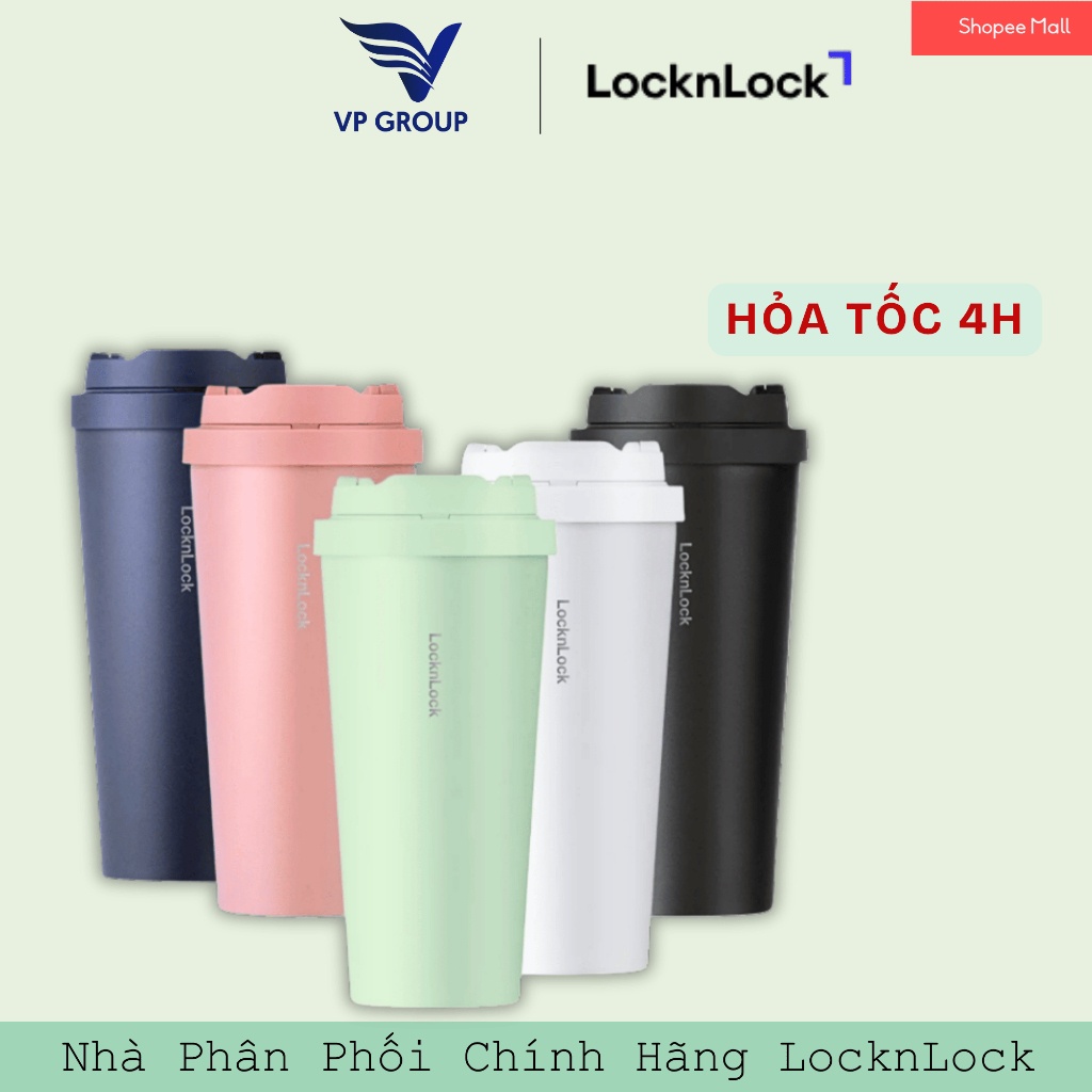 Ly giữ nhiệt LocknLock 550ml, Hàng chính hãng, thép không gỉ - LHC3249