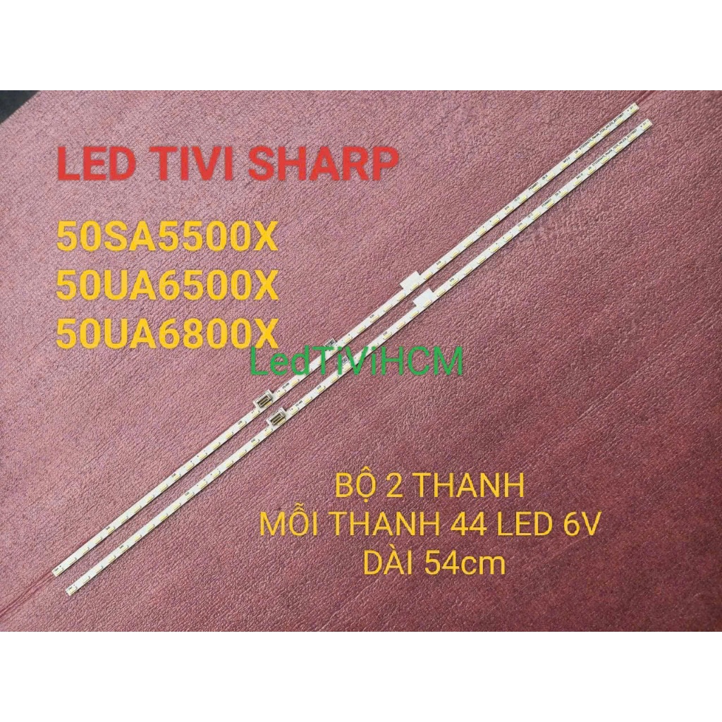 HCM LED TIVI SONY 49X7000E 49X7500F 49X8000E 49X8500F MỚI BỘ 2 THANH MỖI THANH 40 LED 6V DÀI 53cm