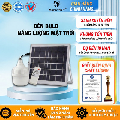 Đèn năng lượng mặt trời Mayor Wolf bulb 50w