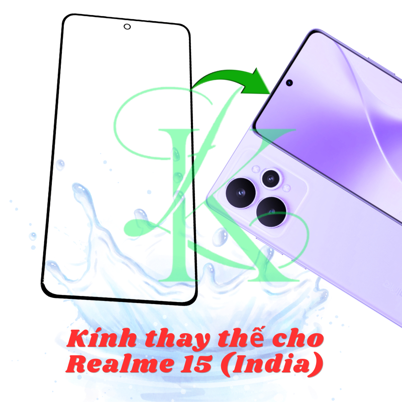 Kính ép trên màn hình dành cho Realme 15 India | kính ép dành cho Realme 15 India