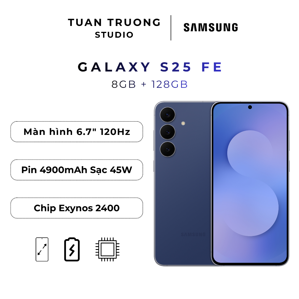 Điện Thoại Samsung Galaxy S25 FE 8/128GB - Chip Exynos 2400 | Hàng Chính Hãng