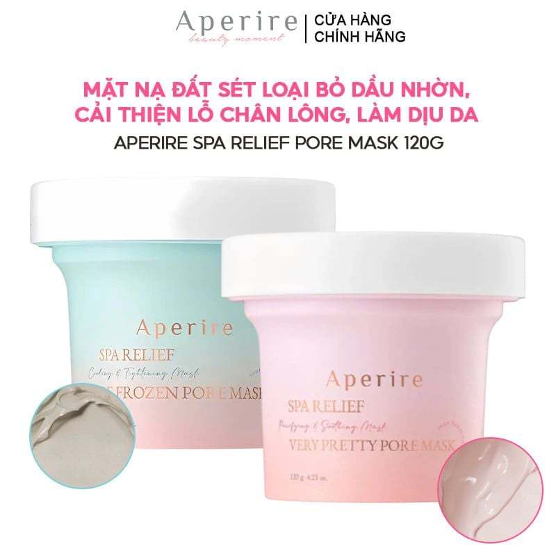 Mặt Nạ Đất Sét Aperire Spa Relief Be Frozen / Very Pretty Pore Mask 120G