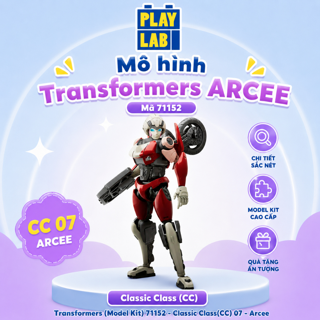 [NEW CÓ SẴN] Blokees Figures - Transformers (Model Kit)  71152 - Classic Class(CC) 07 -  Arcee