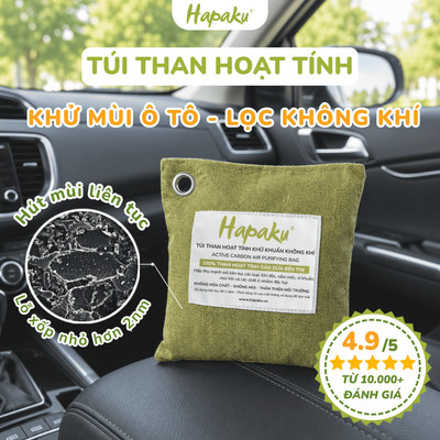 Túi Than Hoạt Tính Khử Mùi Ô Tô, Lọc Không Khí Ô Tô, Mùi Xe Mới, Khử Khuẩn, Hút Ẩm Hiệu Quả Từ Than Gáo Dừa Bến Tre