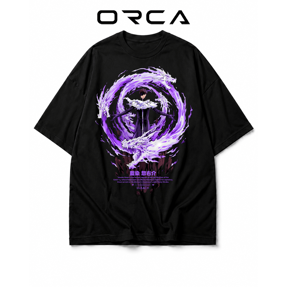 Áo thun Orca in hình Aizen Sosuke Bleach - Vải Cotton cao cấp - ORCA515