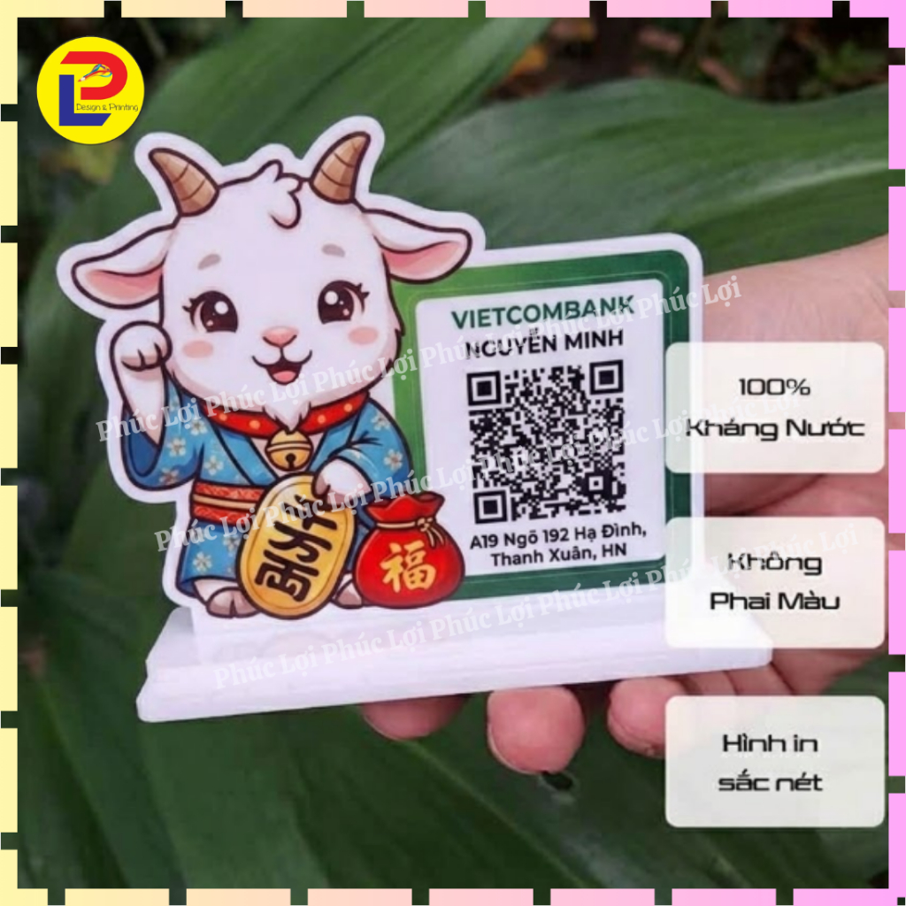 Mèo thần tài, mã QR, QR cod để quầy thanh toán
