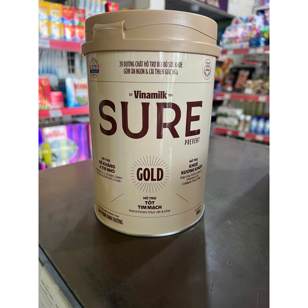 (Hỏa Tốc) Sữa dinh dưỡng Vinamilk Sure Prevent Gold lon 900g