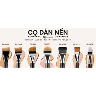 Cọ Dàn Nền/Tán Kem Lót Bh Cosmetics Foundation Brush BH909 Mỏng Mịn Tự Nhiên