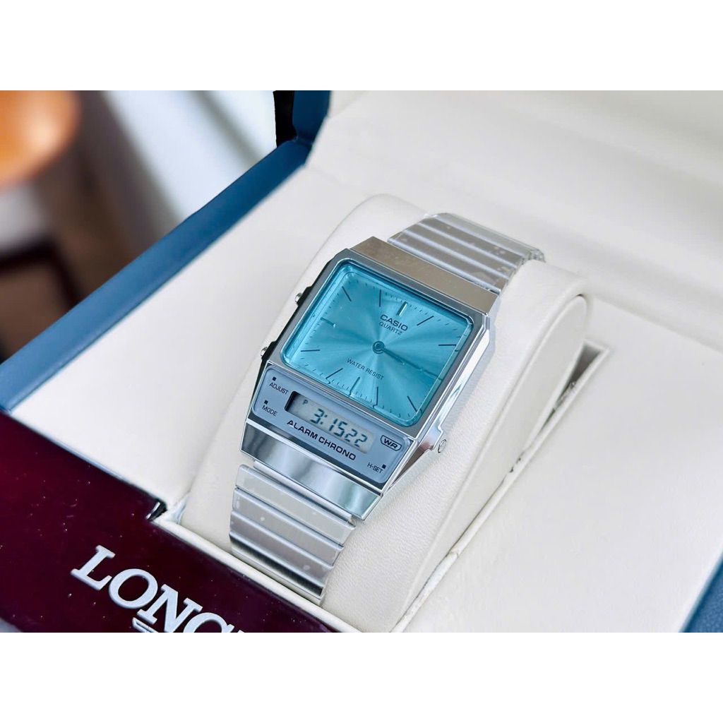 Đồng Hồ CASIO Unisex AQ-800EC-2ADF Lịch Lãm| Chính Hãng| Chống Nước Tốt