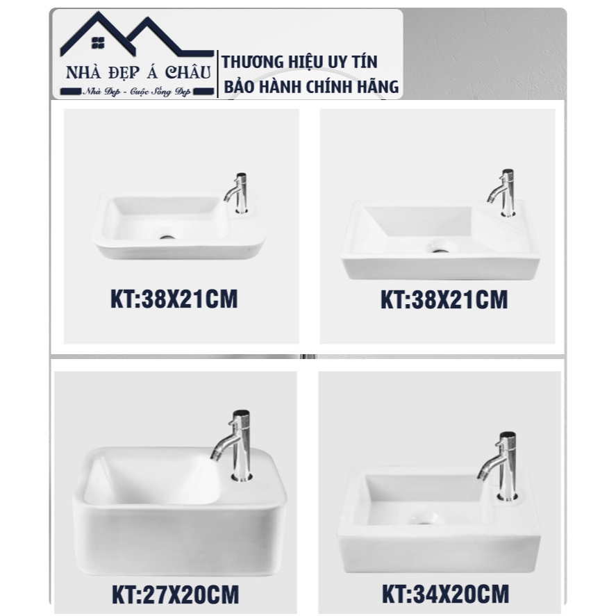 Chậu Lavabo mini,bồn rửa mặt nhỏ,lavabo treo tường và bồn rửa tay góc cho nhà vệ chật hẹp men sứ VN