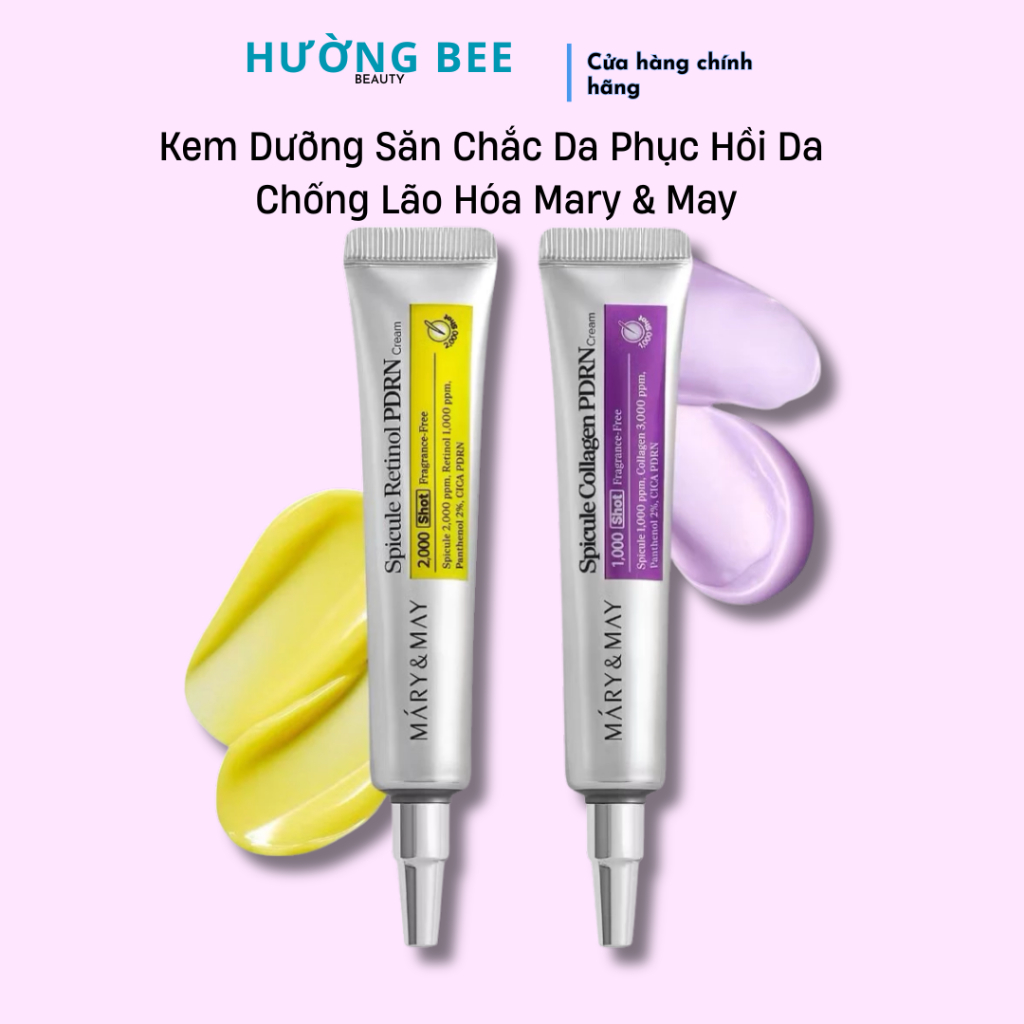 Mary & May Spicule Retinol PDRN Cream Spicule Collagen PDRN Kem Dưỡng Săn Chắc Da Phục Hồi Da Chống 