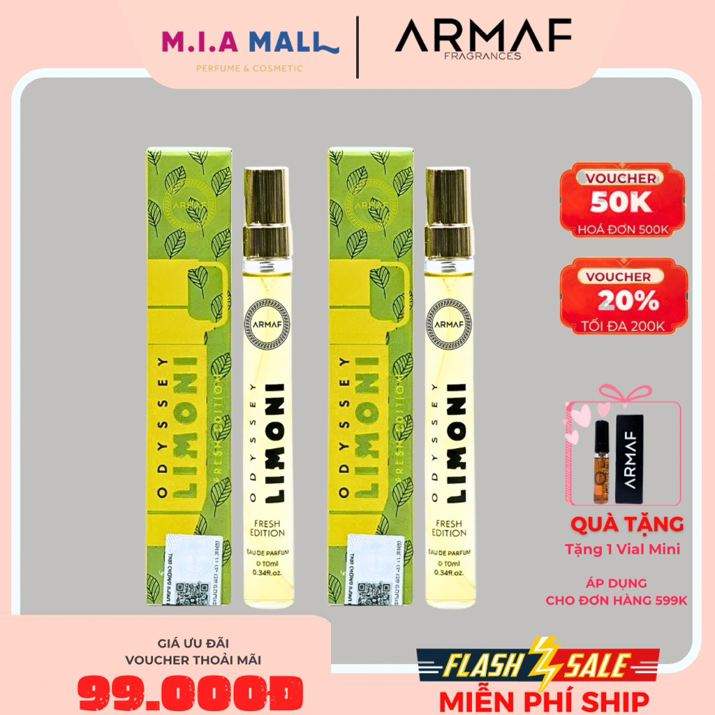 [Chính Hãng Fullbox] Nước hoa nam ARMAF Odyssey Limoni 10ml
