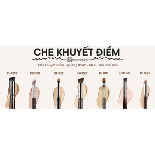 Tổng hợp các loại cọ trang điểm BH COSMETICS Cao Cấp Chuyên Nghiệp – Đầy Đủ Cọ Mặt & Mắt Chính Hãng