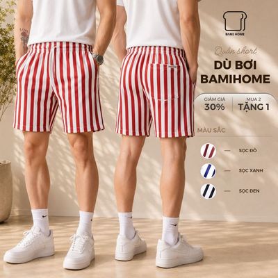 [GIẢM 50%] Quần short nam AXIS BAMIHOME, chất liệu poly twill mềm mại, thoáng khí, kháng nước tương đối QB06