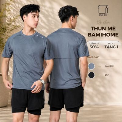 [GIẢM 50%] Áo thun nam NOMAD TEE BAMI HOME, áo thun tay ngắn, cổ tròn, chất vải mè co giãn, thoáng khí ATS03
