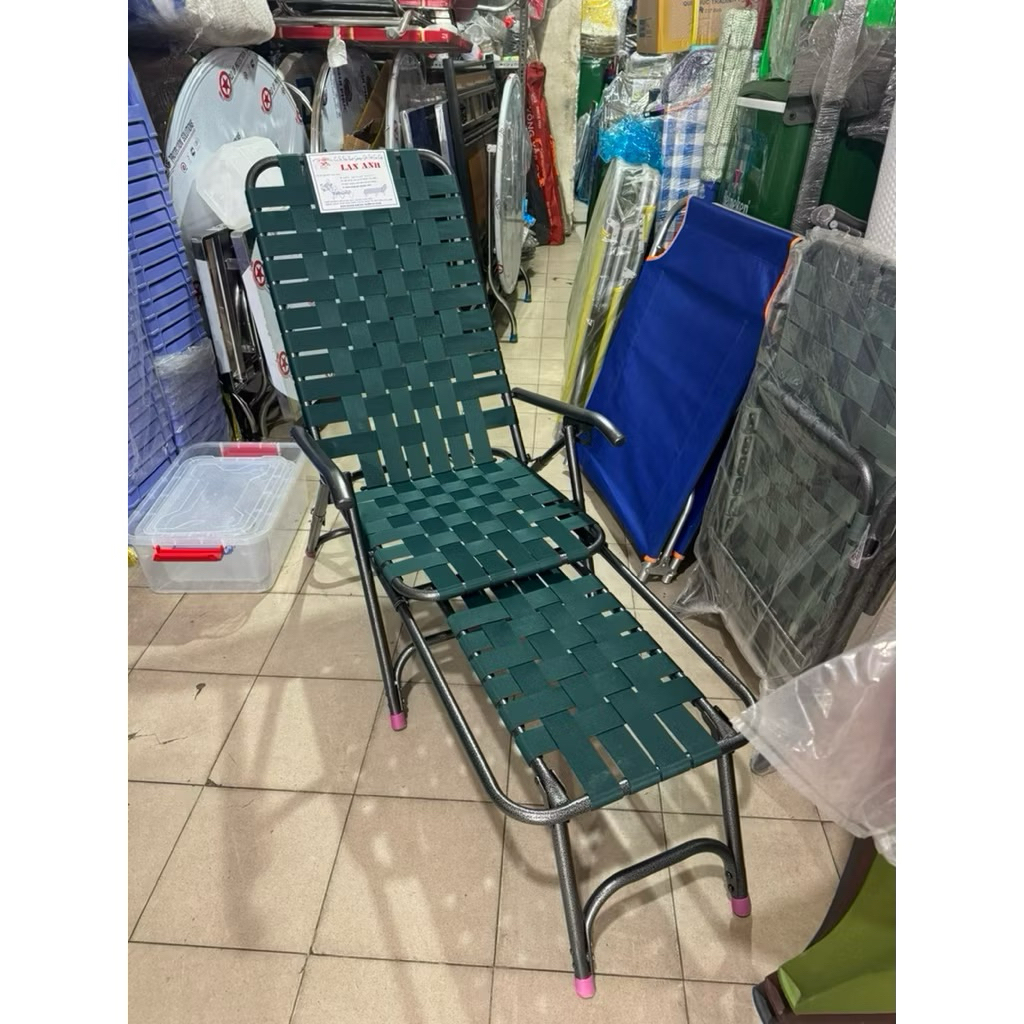 Ghế bố dù nằm / ngồi cao cấp , ghế bố xếp gấp gọn , ghế xếp du lịch sắt dày 1li (sản phẩm được bảo h
