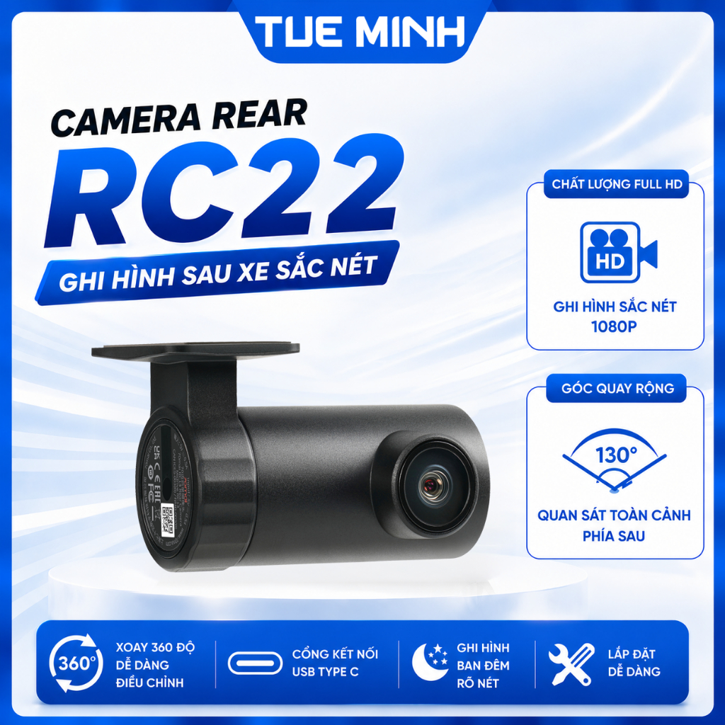 Camera Rear 70mai RC22 Cam sau cho Camera hành trình 70mai A800SE