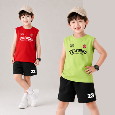 Bộ ba lỗ bé trai PROFOUND size từ 15-40kg - Quần áo bé trai Loza Kids BL700