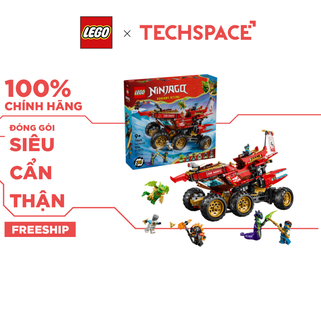 Bộ Mô Hình LEGO Ninjago Siêu Xe Chỉ Huy Land Bounty #71869