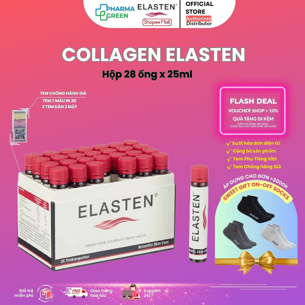Collagen Elasten Giúp Da Căng Mịn, Chống Lão Hóa, Tóc Chắc Khỏe - Collagen Từ Đức