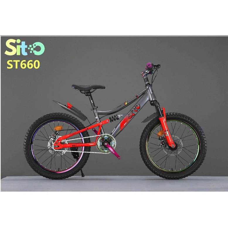 XE ĐẠP TRẺ EM Mẫu MỚI NHẤT SITO_ ST660 20INH 22INH 24INH KHUNG THÉP .