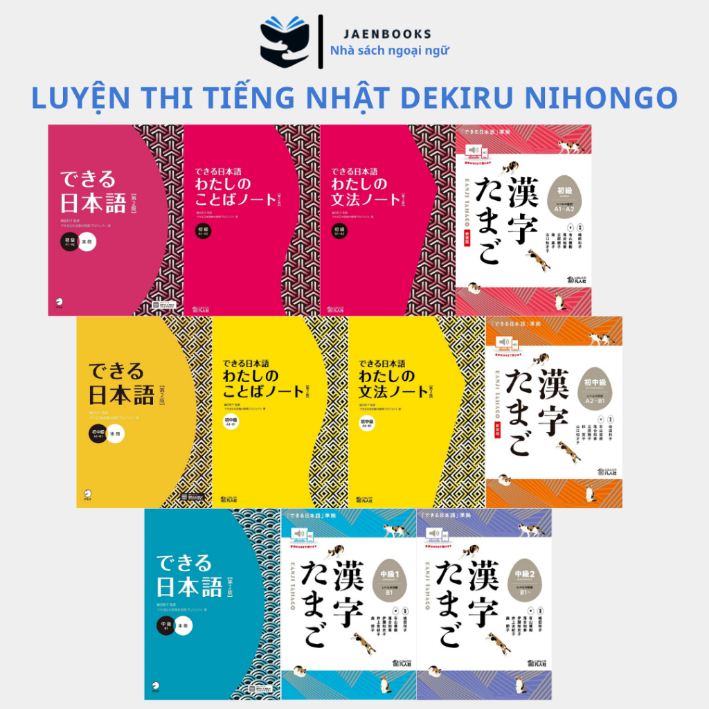 Sách tiếng Nhật - Luyện thi tiếng Nhật Dekiru Nihongo (Bản 2024)