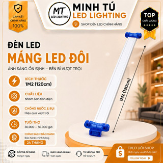 Máng đèn tuýp led đơn 1,2m - 6 tấc