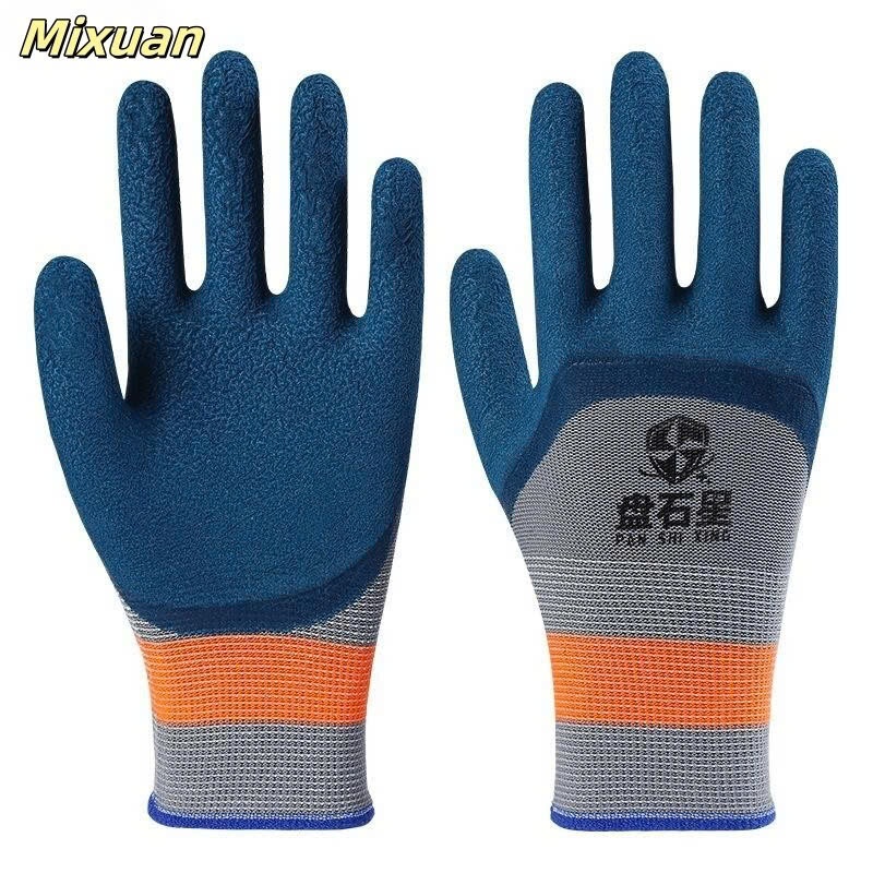 Combo 12 Đôi Găng Tay Cao Su Chống Mài Mòn Và Chống Trượt, Chống Cắt, Găng Tay Làm Việc, Găng Tay Bảo Hộ Lao Động